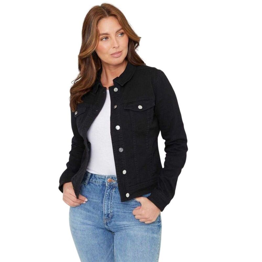 Be You Womens/Ladies Short Regular Denim Jacket / Black